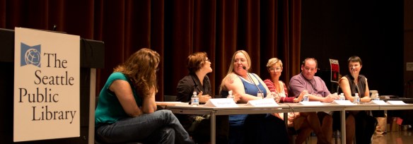 GRNW Panel: Megan Derr, Astrid Amara, Stormy Glenn, Daisy Harris, Ethan Stone, and Anne Tenino